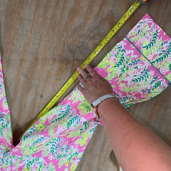 Lilly Pulitzer 🐾 Millionaire’s Row Jungle Print Cargo Capri Pants Size 2 - Picture 7 of 8